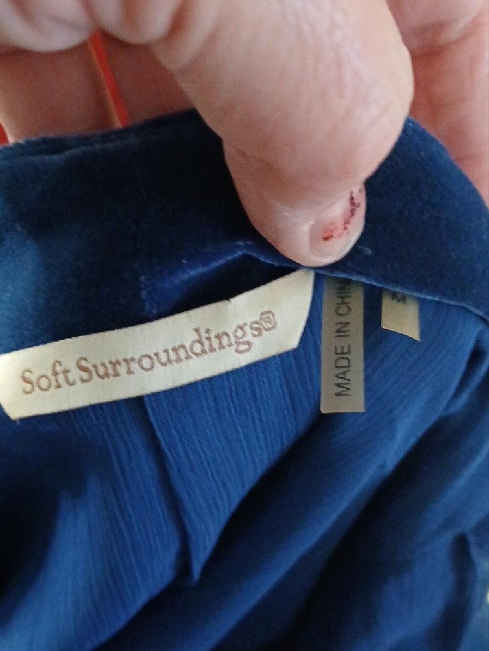 Soft Surroundings Navy Blue Draped Open Cardigan - Picture 7 of 8